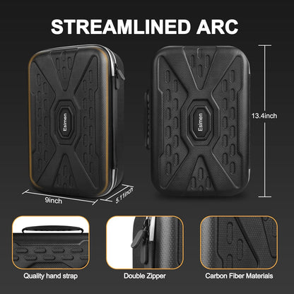 Hard Protective Travel Case for Quest 2, Carrying Case Controllers Accessories with Shoulder Strap, VR Glass Protector-Shock-Dust-Water Proof