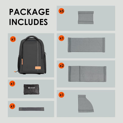 15L Camera Backpacks for Photographers - Waterproof Camera Bag Photography Backpack with 15.6" Laptop Compartment Rain Cover Side Access Tripod Holder(Tb04 Black)